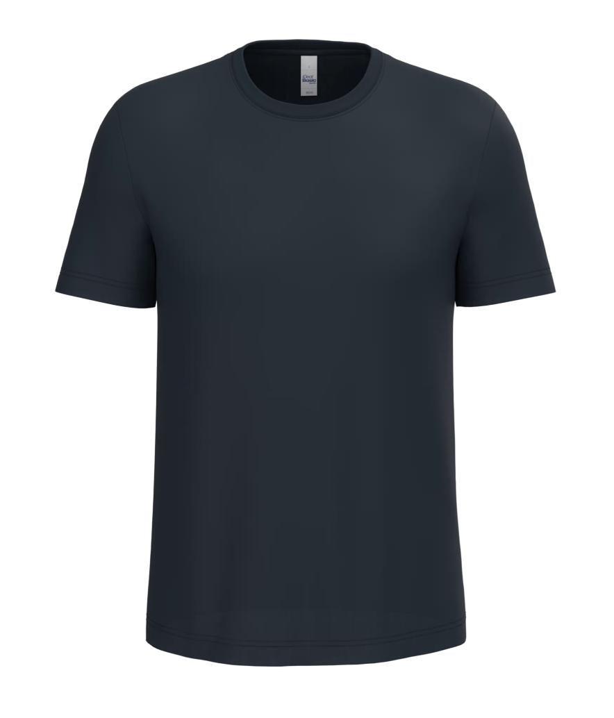 T-shirt Bleu Navy Manches Courtes Homme 100% Coton IDEAL BASIC | Tenues Pro