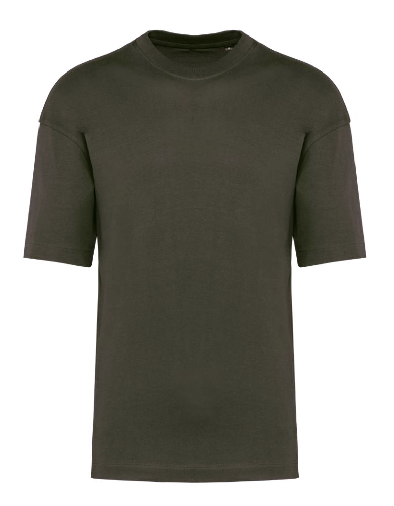 T-shirt Khaki Manches Courtes Unisexe Oversize KARIBAN | Tenues Pro