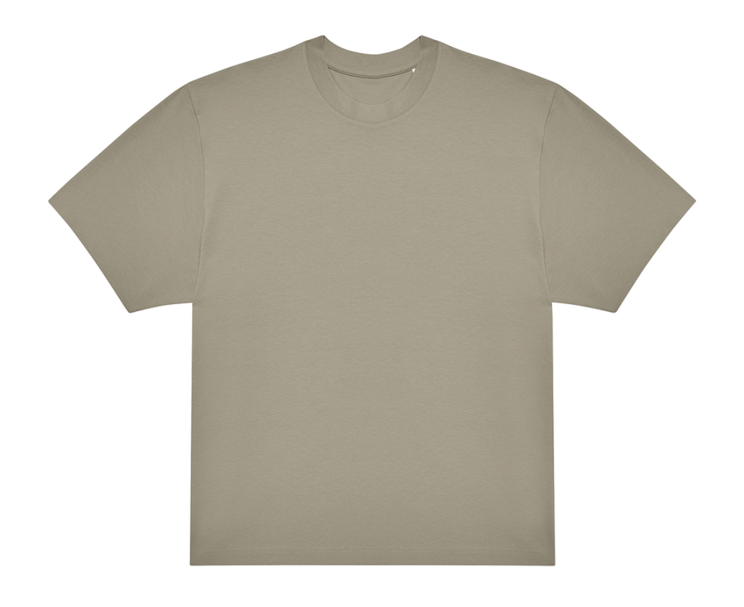 T-shirt Oversize Beige 100% Coton Premium B&C | Tenues Pro