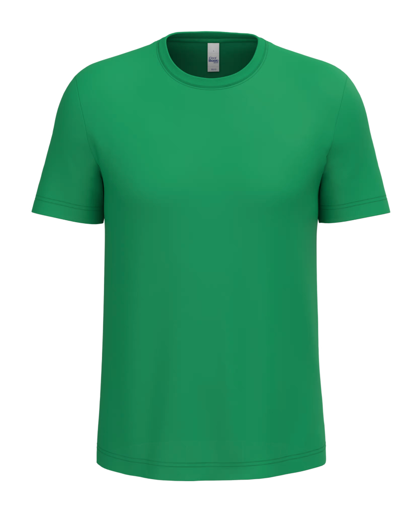 T-shirt Vert Manches Courtes Homme 100% Coton IDEAL BASIC | Tenues Pro