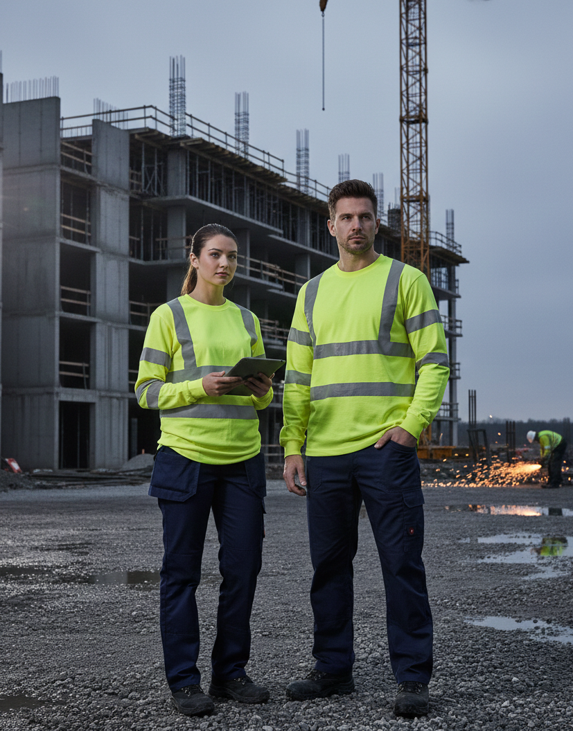T-shirt de Travail Haute Visibilité Unisexe Manches Longues YOKO