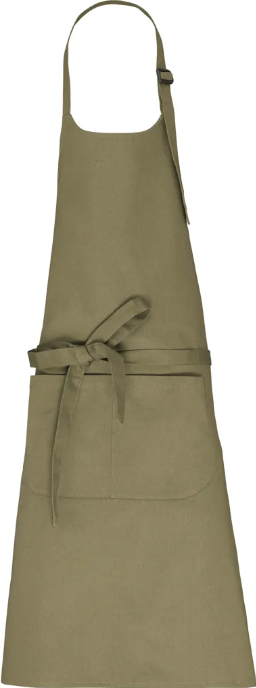 Tablier avec poche en coton Bio KARIBAN KHAKI