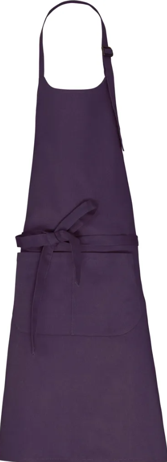 Tablier avec poche en coton Bio KARIBAN VIOLET