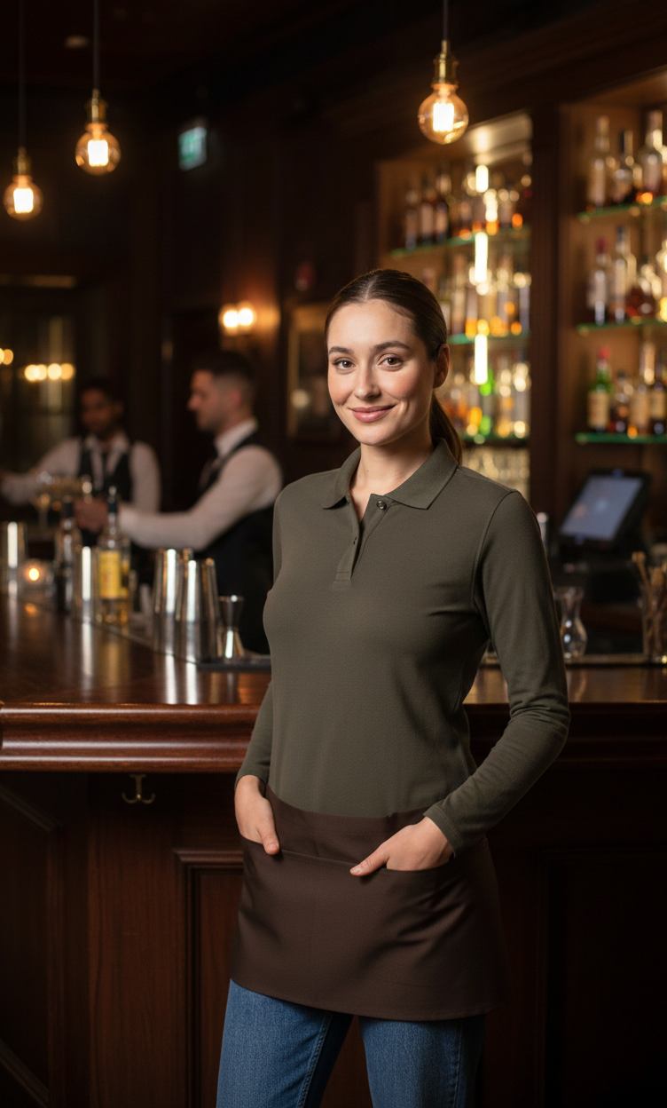 Tablier de Barman Coton Court KARIBAN