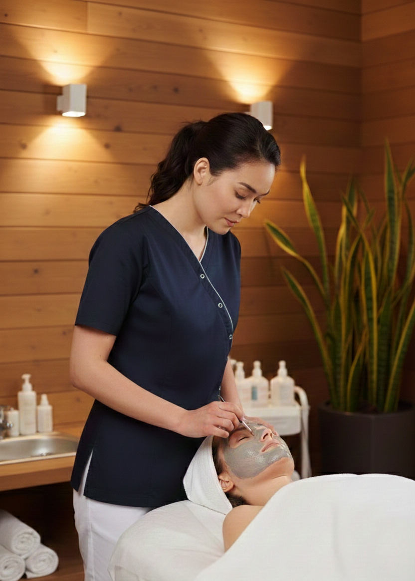 Tunique SPA Femme Boutons Pression WK