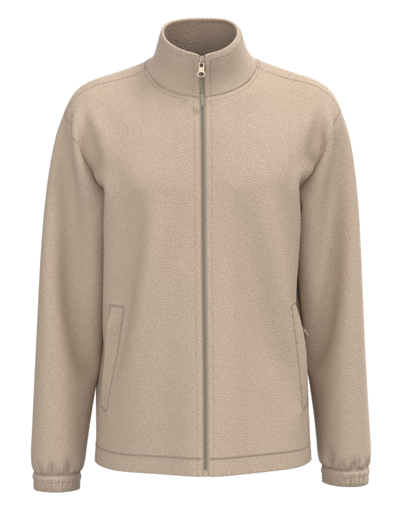 Veste Polaire Unisexe BEIGE  Poignets Élastiqués KARIBAN | Tenues Pro