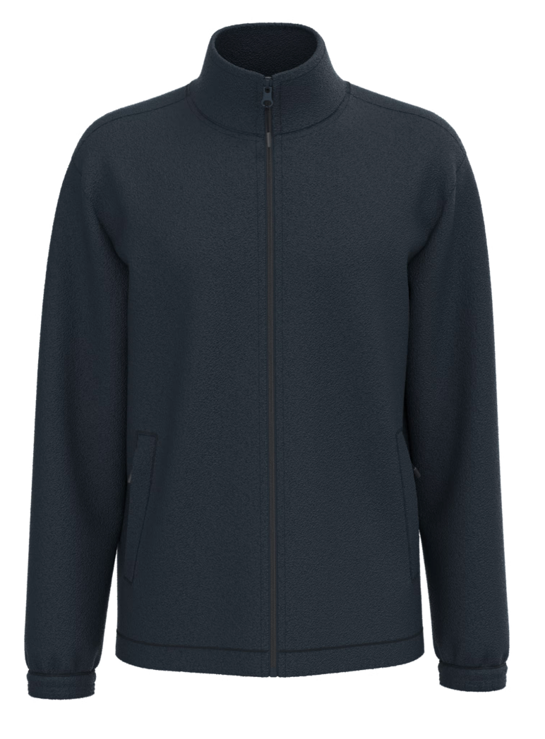 Veste Polaire Unisexe BLEU NAVY  Poignets Élastiqués KARIBAN | Tenues Pro