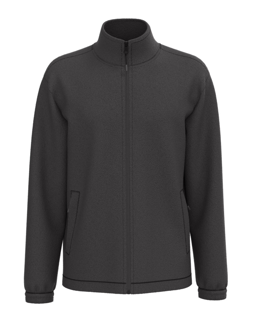 Veste Polaire Unisexe GRIS FONCE Poignets Élastiqués KARIBAN | Tenues Pro