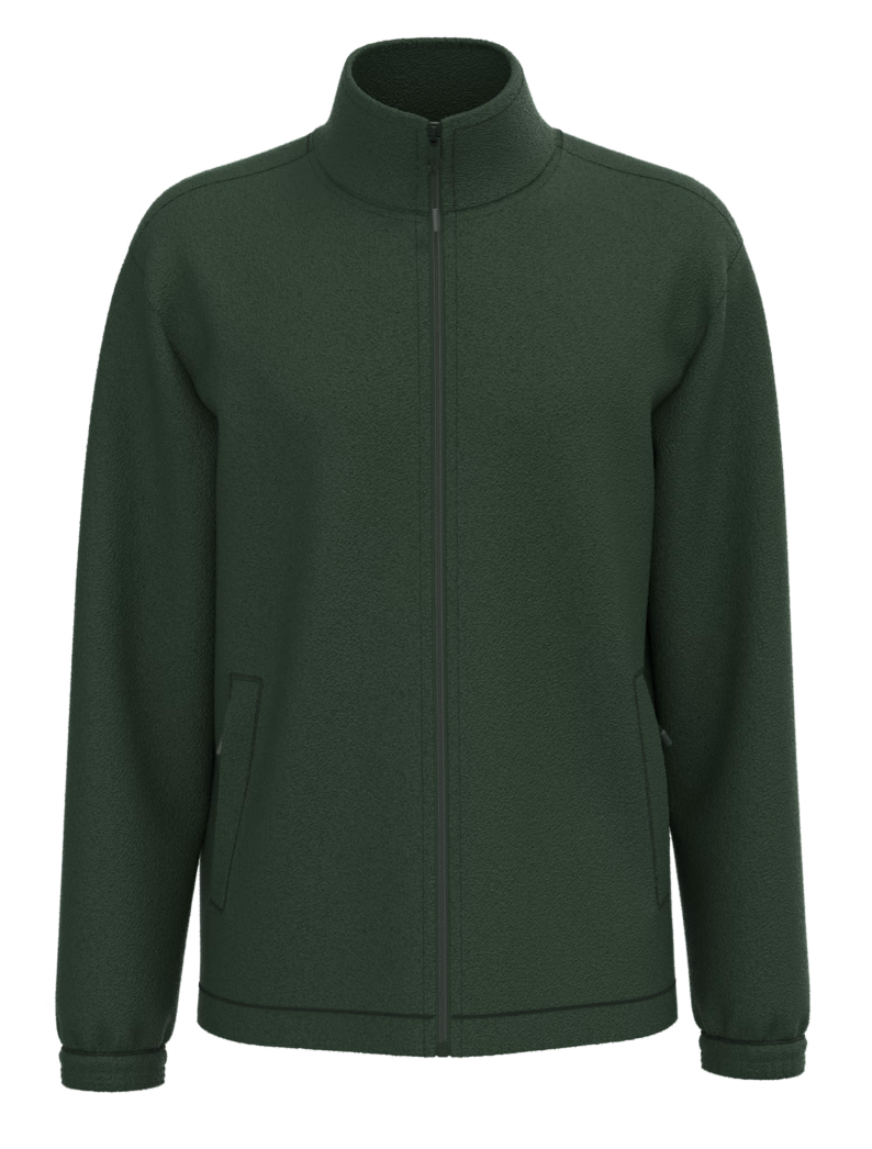Veste Polaire Unisexe VERT FORÊT Poignets Élastiqués KARIBAN | Tenues Pro