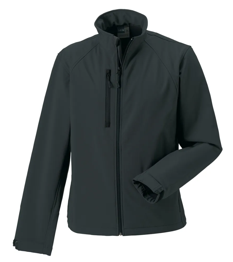 Veste Softshell Manches Longues Homme GRIS FONCE Premium RUSSELL | Tenues Pro