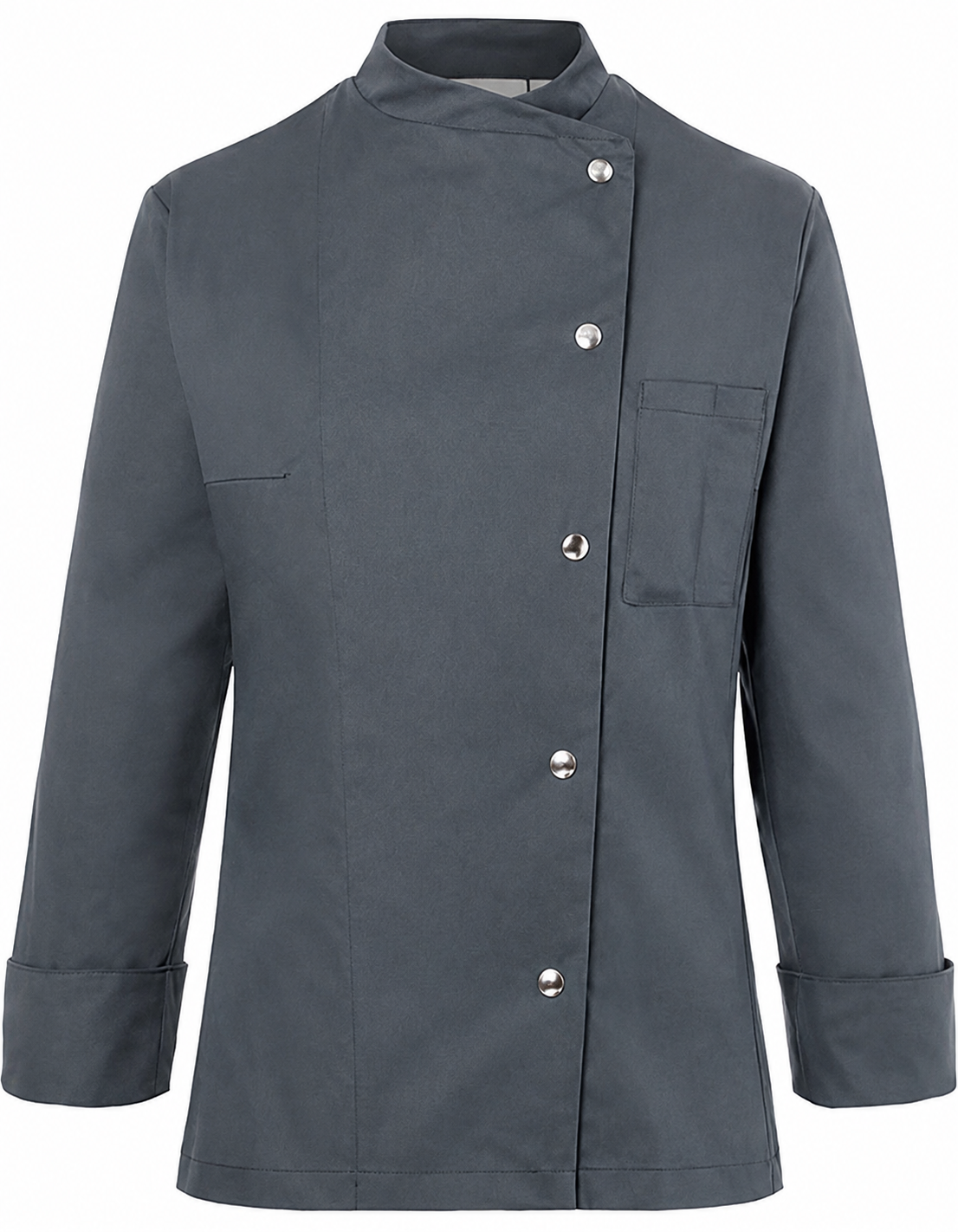 Veste de Cuisine Femme Grise Manches Longues Pressions KARLOWSKY | Tenues Pro