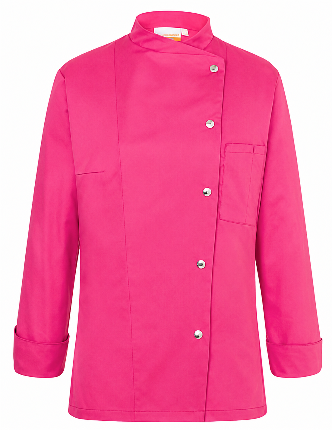 Veste de Cuisine Femme Rose Fuchsia Manches Longues Pressions KARLOWSKY | Tenues Pro
