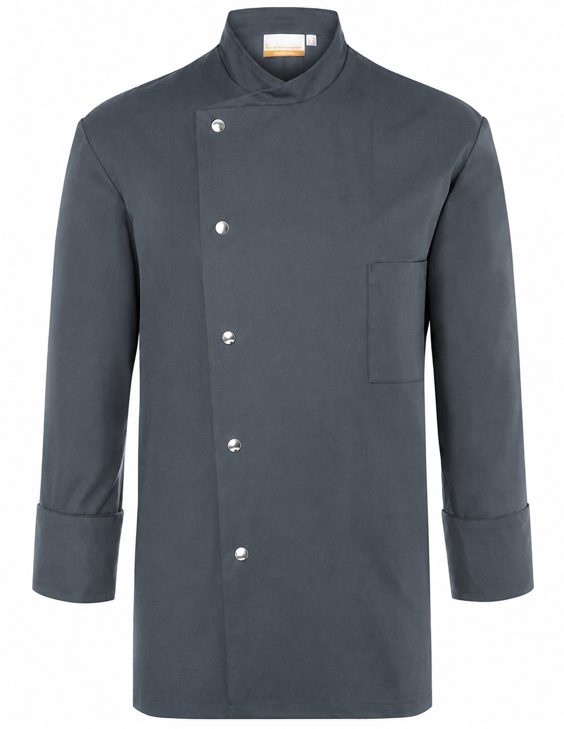 Veste de Cuisine Homme Grise Manches Longues Pressions KARLOWSKY | Tenues Pro