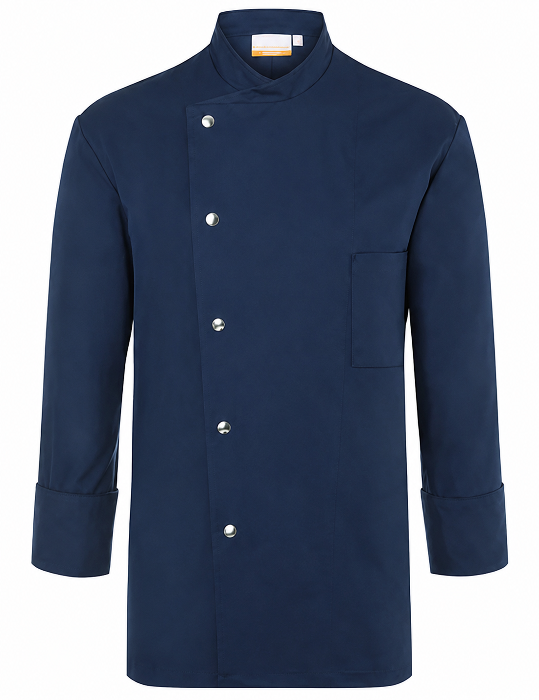 Veste de Cuisine Homme Marine Manches Longues Pressions KARLOWSKY | Tenues Pro