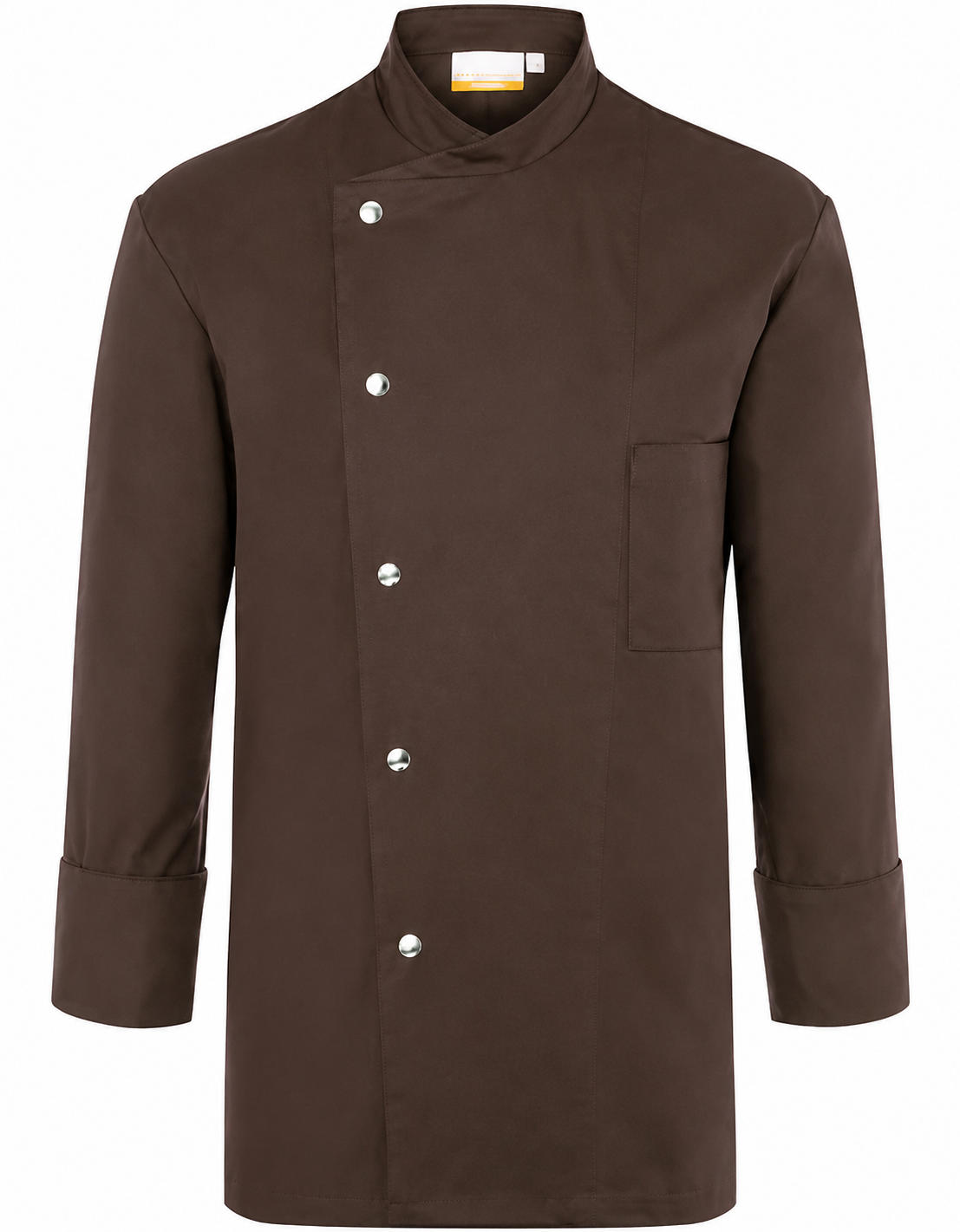 Veste de Cuisine Homme Marron Manches Longues Pressions KARLOWSKY | Tenues Pro