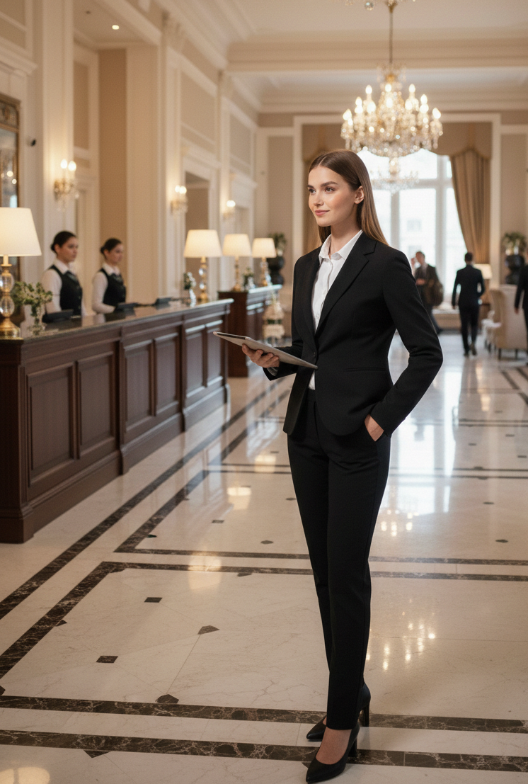 Veste de Service Femme Coupe Droite KARIBAN